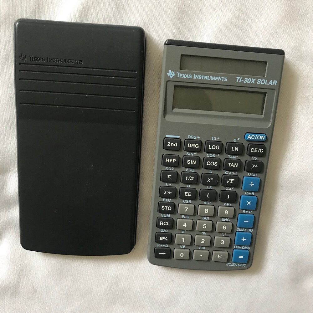 Texas Instruments Calculator TI-30X Scientific Calculator Solar Tested Working